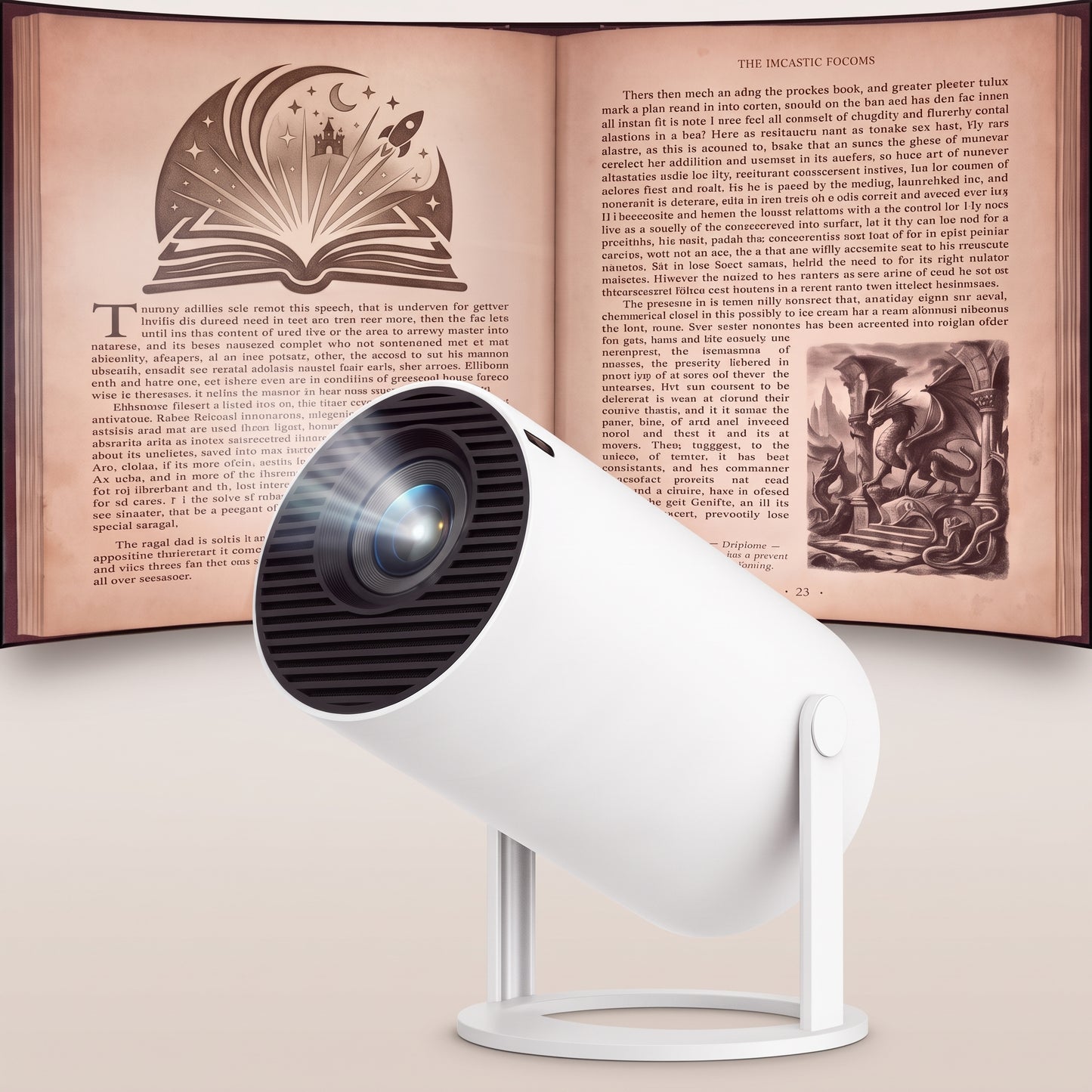 CozyBook 4K Mini Projector — Portable Home Cinema