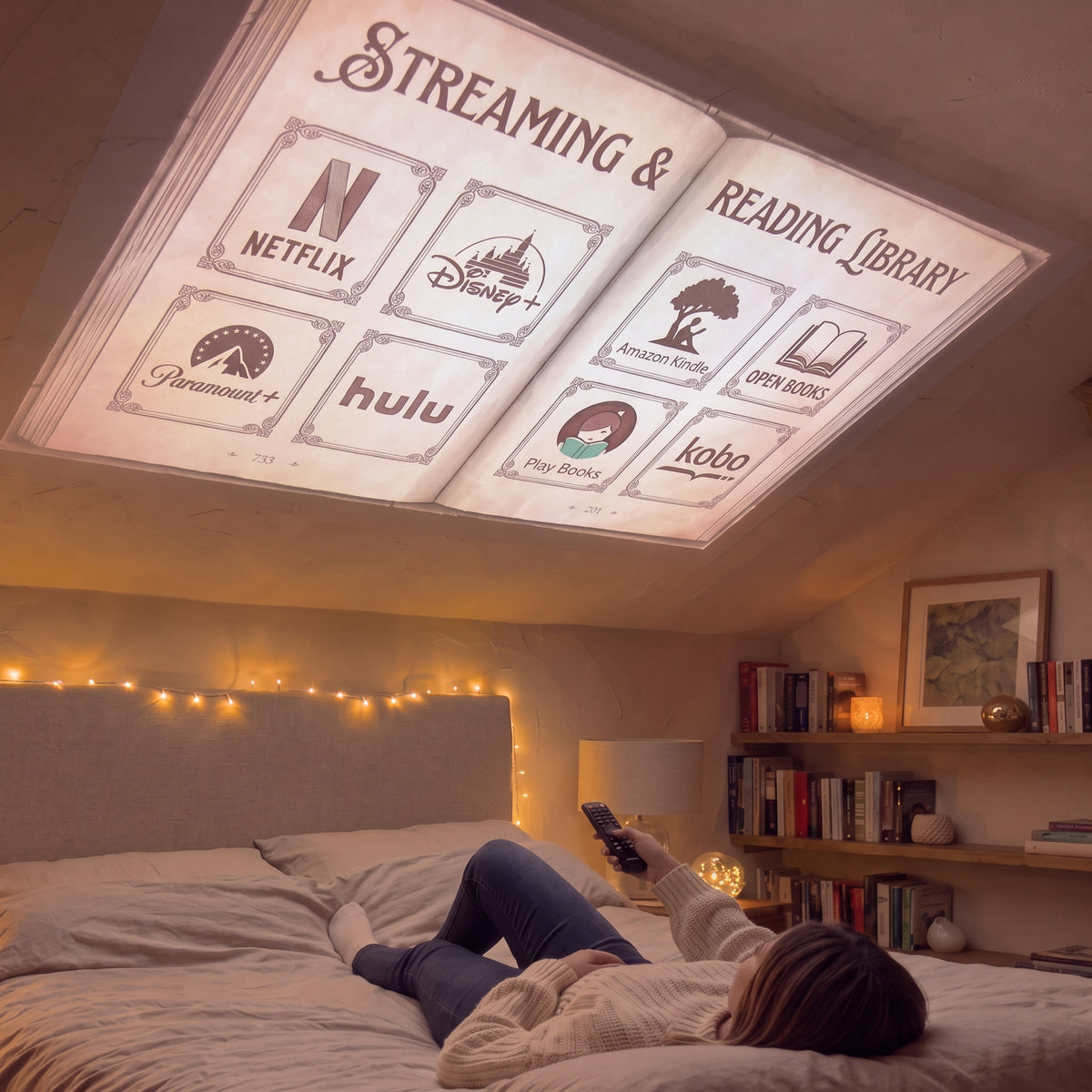CozyBook 4K Mini Projector — Portable Home Cinema
